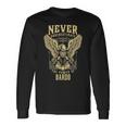 Never Underestimate The Power Of Bardo Personalized Last Name Long Sleeve T-Shirt Gifts ideas