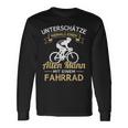 Underschatz Niemals Einen Old Mann Mit Einem Cycling Langarmshirts Geschenkideen