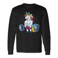 Unicorno Sollevamento Pesi Camicia Deadlift Fitness Palestra Donna Maglietta a maniche lunghe Ideas de regalos