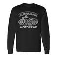 Unterschatz Niemals Eine Alte Mann Auf Einem Motorrad Ger Langarmshirts Geschenkideen