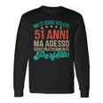 Uomo 51 Anni Adesso Sono Perfetto Regalo Compleanno Per I 51 Anni Maglietta a maniche lunghe Ideas de regalos