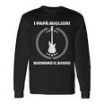 Uomo Bassista Papà Basso Elettrico Divertente Maglietta a maniche lunghe Ideas de regalos