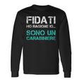 Uomo Carabiniere Regalo Divertente Fidati Ho Ragione Io Maglietta a maniche lunghe Ideas de regalos
