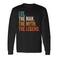 Uomo Lee The Man The Myth The Legend Nome Lee Maglietta a maniche lunghe Ideas de regalos