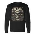 Vintage 1984 Born 1984 Birthday Skull Biker Motorcycle Langarmshirts Geschenkideen