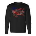 Vintage Car Aeroplane Fokker D3 Triplane Red Baron Ww1 Langarmshirts Geschenkideen