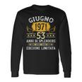 Vintage Giugno 1971 Uomo Donna Regalo 53 Anni Compleanno Maglietta a maniche lunghe Ideas de regalos