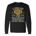 Vintage Luglio 1954 Uomo Donna Regalo 70 Anni Compleanno Maglietta a maniche lunghe Ideas de regalos