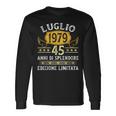Vintage Luglio 1979 Uomo Donna Regalo 45 Anni Compleanno Maglietta a maniche lunghe Ideas de regalos