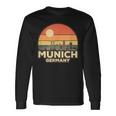 Vintage Munich Skyline Langarmshirts Geschenkideen