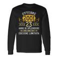 Vintage Ottobre 2001 Ragazzo Uomo Regalo 23 Anni Compleanno Maglietta a maniche lunghe Ideas de regalos