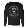 Vintage Settembre 1970 54 Compleanno Anni Uomo Donna Maglietta a maniche lunghe Ideas de regalos