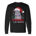 I Want A Hippopotamus For Christmas Cute Christmas Costume Long Sleeve T-Shirt Gifts ideas