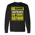 Warnung Schlechter Laune Ansprechen Auf Eigene Gefahrahr S Langarmshirts Geschenkideen