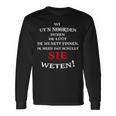 Wi Ut`N Noorden Flat German Nordic German Slogan Langarmshirts Geschenkideen