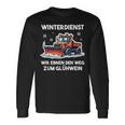 Winterdienst Schneepflugfahrer Humor Schneepflug Langarmshirts Geschenkideen