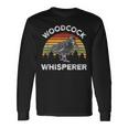 Woodcock Whisperer Tree Birds Retrointage Woodcock Lover Maglietta a maniche lunghe Ideas de regalos