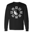 Yin Yang Con Simbolo Del Taoismo Yin Tai Chi Feng Shui Bagua Maglietta a maniche lunghe Ideas de regalos