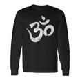 Yoga Om Outfit Simbolo Spirituale Aum Meditazione Ohm Maglietta a maniche lunghe Ideas de regalos