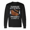 Zuhause Ist Wo Mein Brennholz Liegt Forestry Langarmshirts Geschenkideen