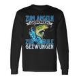 Zum Fishing Geboren Zur Schule Gezzwungen Fishing Fishing S Langarmshirts Geschenkideen