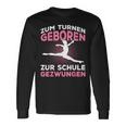 Zum Gymnasium Geboren Zur Schule Gezwungen Gymnast Langarmshirts Geschenkideen