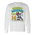 14° Compleanno Ragazzi 14 Anni Calcio Giocatore Di Calcio Compleanno Maglietta a maniche lunghe Ideas de regalos