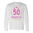 50 Compleanno Anni Donna 50 Regalo Divertente 1974 Perfetta Maglietta a maniche lunghe Ideas de regalos