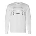 Autobianchi Bianchina Auto D'epoca Nero Contorno Grafico Maglietta a maniche lunghe Ideas de regalos