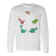Bambino 3 Compleanno Bambini & Dinosauro Regalo Di 3 Anni Maglietta a maniche lunghe Ideas de regalos