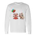 Bambino 3 Compleanno Bambini & Porcellino Regalo Di 3 Anni Maglietta a maniche lunghe Ideas de regalos