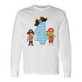 Bambino 4 Compleanno Bambini & Pirati Regalo Di 4 Anni Maglietta a maniche lunghe Ideas de regalos