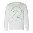 Bambino Calcio 2 ° Compleanno Due 2 Anni Ragazzo Regalo 2 Anni Maglietta a maniche lunghe Ideas de regalos