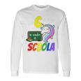Bambino Ho 6 Anni Eado A Scuola Prima Elementare Unicorno Unicorni Maglietta a maniche lunghe Ideas de regalos