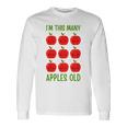 Bambino I'm This Many Meles Old 9° Compleanno Per Amanti Della Frutta 9 Anni Maglietta a maniche lunghe Ideas de regalos