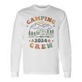 Camping Crew 2024 Familienpassender Sommertrip Camp Retro Langarmshirts Geschenkideen