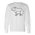 Capybara Minimalism Langarmshirts Geschenkideen