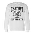 Chat GPT University Ai Tendenze Maglietta a maniche lunghe Ideas de regalos