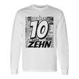 Children's Birthday Ich Bin 10 Zahlwort Zehn Langarmshirts Geschenkideen