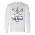 Children's Hurra Ich Bin Jetzt Ein Schulkind 2024 Unicorn First Day At School Langarmshirts Geschenkideen