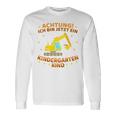 Children's Ich Bin Jetzt Ein Kindergartenkind Excavator Kindergarten Start Langarmshirts Geschenkideen