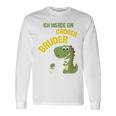 Children's Ich Werde Ein Großer Bruder Dinosaur German Langarmshirts Geschenkideen