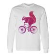Ciclismo Bicicletta Animale Divertente Ciclista Scoiattolo Maglia A Manica Maglietta a maniche lunghe Ideas de regalos