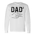 Dad Of Two Daddy Again Baby Annuncio Maglietta a maniche lunghe Ideas de regalos