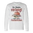 Die Situationerlangt Nach Einem Fischbrötchen Langarmshirts Geschenkideen