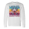 Divertida Pregunta Sobre Axolotl Retrointage Amantes De Axolotl Para Niños Camiseta de manga larga Ideas de regalos