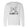 Drummer Kid Batterista Di Percussioni Maglietta a maniche lunghe Ideas de regalos