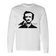 Edgar Allan Poe Corvo E Firma Maglietta a maniche lunghe Ideas de regalos