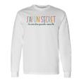 Enfant Secret Future Grande Soeur 2025 Jeais Etre Grande Soeur T-shirt à manches longues Idées cadeaux