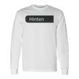 Für Die Person Hinter Mir Bist Du Unglaublich Wunderschönes Herz Liebe Langarmshirts Geschenkideen